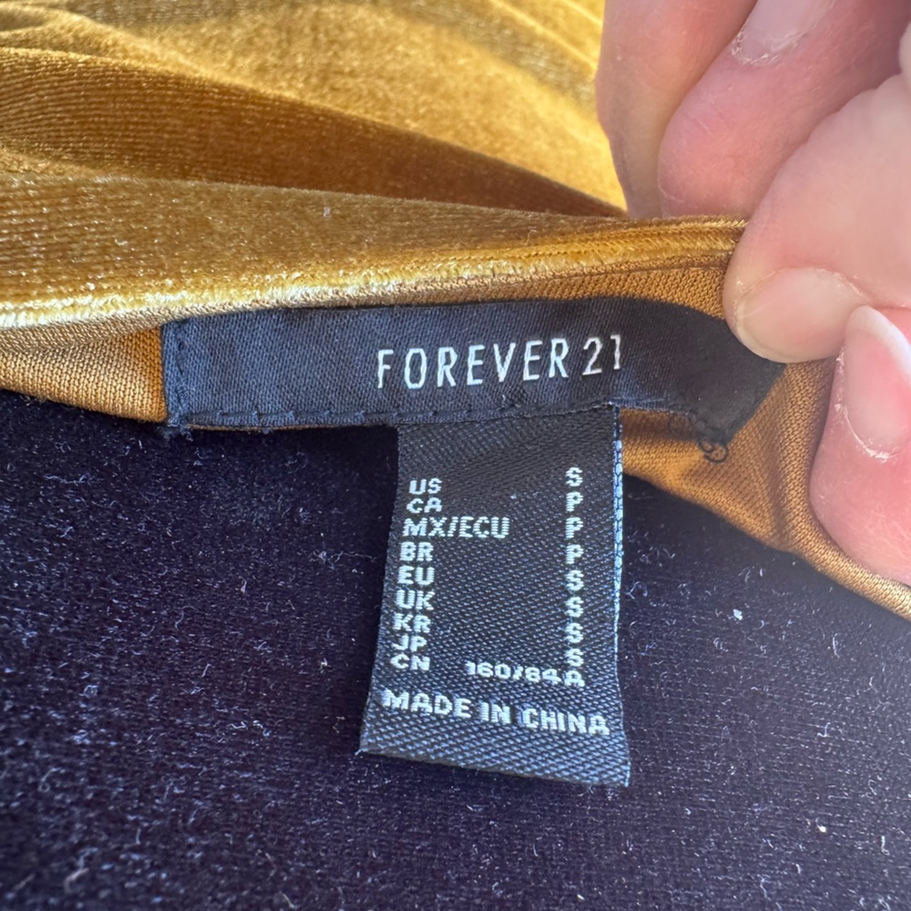 Forever 21 Mustard Long Sleeve Dress - Picture 4 of 7
